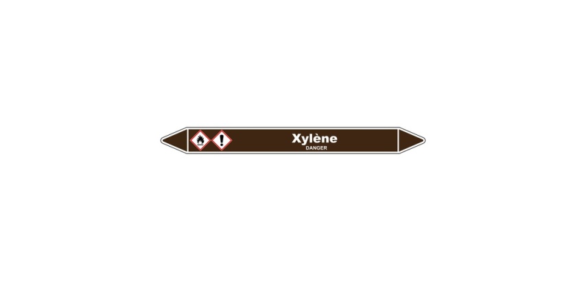 Marqueur de Tuyauterie - Xylène - NFX 08-105 - Vinyle - NFX 08-105