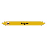 Marqueur de Tuyauterie - Argon - NFX 08-105 - Vinyle Laminé 150 x 12 mm