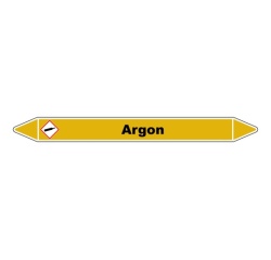 Marqueur de Tuyauterie - Argon - NFX 08-105 - Vinyle Laminé