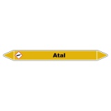 Marqueur de Tuyauterie - ATAL - Vinyle Laminé - NFX 08-105 150 x 12 mm