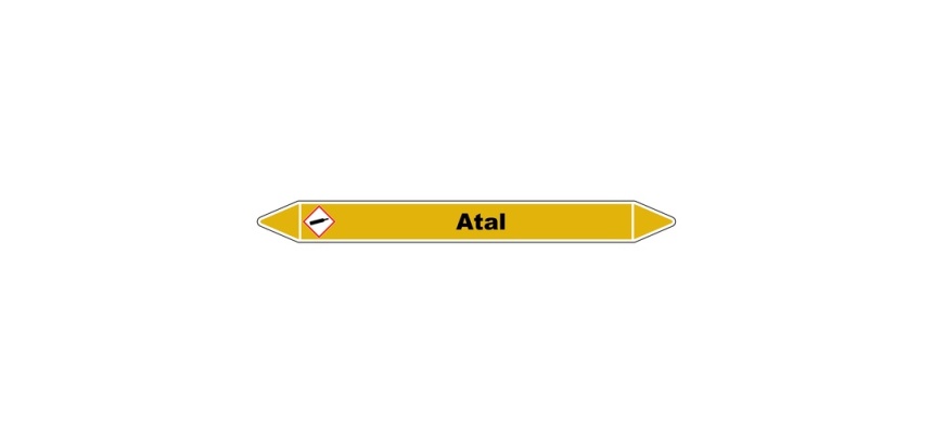 Marqueur de Tuyauterie - ATAL - Vinyle Laminé - NFX 08-105