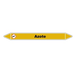 Marqueur de Tuyauterie - Azote - NFX 08-105 - Vinyle Laminé