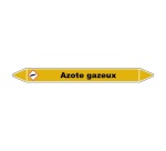 Marqueur tuyauterie - Azote gazeux - Vinyle laminé- NFX 08-105