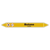 Marqueur Tuyauterie - Butane Vinyle Laminé - NFX 08-105 150 x 12 mm