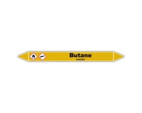 Marqueur Tuyauterie - Butane Vinyle Laminé - NFX 08-105 150 x 12 mm
