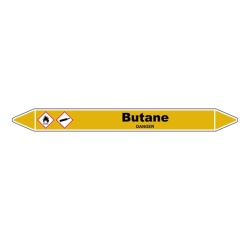 Marqueur Tuyauterie - Butane Vinyle Laminé - NFX 08-105