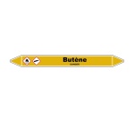 Marqueur de Tuyauterie - Butène - NFX 08-105 - Vinyle Laminé