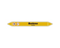 Marqueur de Tuyauterie - Butène - NFX 08-105 - Vinyle Laminé 150 x 12 mm