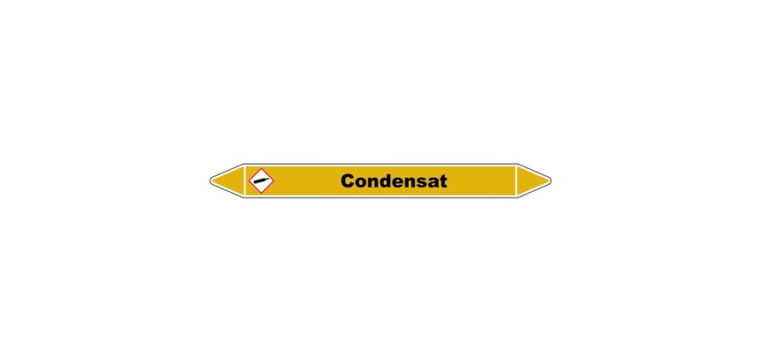 Marqueur de Tuyauterie - Condensat - NFX 08-105 - Vinyle Laminé
