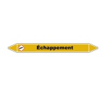 Marqueur de Tuyauterie - Echappement - NFX 08-105 - Vinyle Laminé
