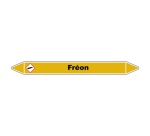 Marqueur de Tuyauterie - Fréon - NFX 08-105 - Vinyle Laminé