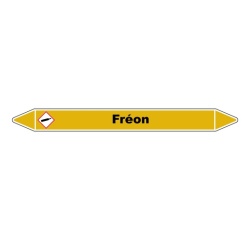 Marqueur de Tuyauterie - Fréon - NFX 08-105 - Vinyle Laminé