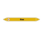 Marqueur tuyauterie - Gaz - Vinyle laminé NFX 08-105 - NFX 08-105