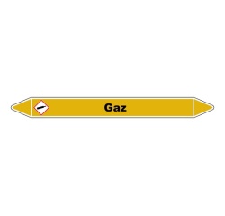 Marqueur tuyauterie - Gaz - Vinyle laminé NFX 08-105 - NFX 08-105