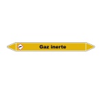 Marqueur de Tuyauterie - Gaz Inerte - NFX 08-105 - Vinyle Laminé
