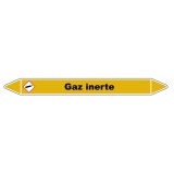 Marqueur de Tuyauterie - Gaz Inerte - NFX 08-105 - Vinyle Laminé 150 x 12 mm