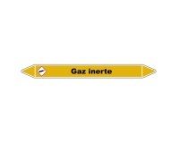 Marqueur de Tuyauterie - Gaz Inerte - NFX 08-105 - Vinyle Laminé 150 x 12 mm