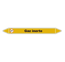 Marqueur de Tuyauterie - Gaz Inerte - NFX 08-105 - Vinyle Laminé