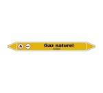 Marqueur de Tuyauterie - Gaz Naturel - NFX 08-105 - Vinyle