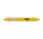 Marqueur de Tuyauterie - H2S - NFX 08-105 - Vinyle Laminé