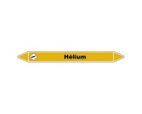 Marqueur de Tuyauterie - Hélium - NFX 08-105 - Vinyle Laminé 150 x 12 mm
