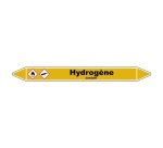 Marqueur de Tuyauterie - Hydrogène - NFX 08-105 - Vinyle Laminé