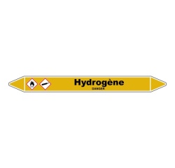 Marqueur de Tuyauterie - Hydrogène - NFX 08-105 - Vinyle Laminé