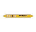 Marqueur tuyauterie - Méthanol gaz vinyle lam. - NFX 08-105