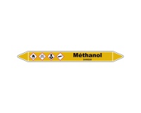 Marqueur tuyauterie - Méthanol gaz vinyle lam. - NFX 08-105