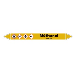 Marqueur tuyauterie - Méthanol gaz vinyle lam. - NFX 08-105