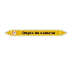 Marqueur de tuyauterie - Oxyde de carbone - Vinyle laminé