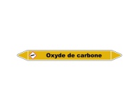Marqueur de tuyauterie - Oxyde de carbone - Vinyle laminé 150 x 12 mm
