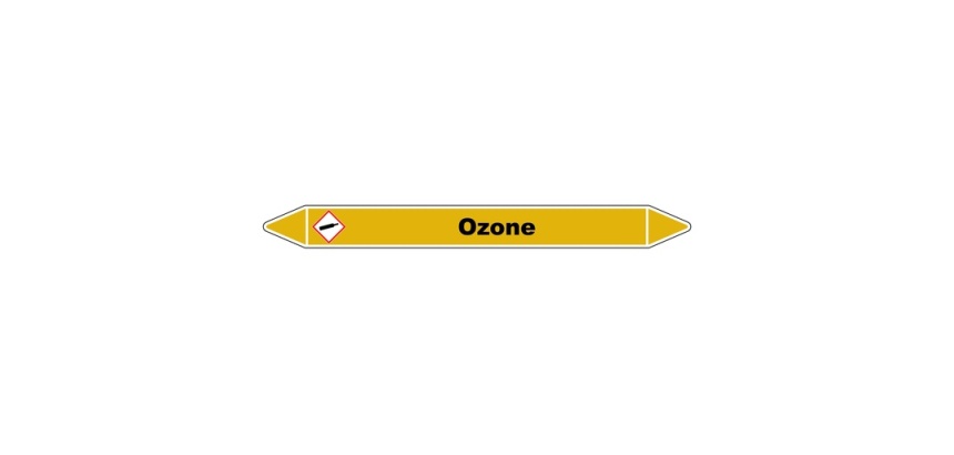 Marqueur de Tuyauterie - Ozone - NFX 08-105 - Vinyle Laminé