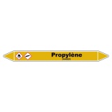 Marqueur Tuyauterie - Propylène Vinyle Laminé - NFX 08-105 150 x 12 mm