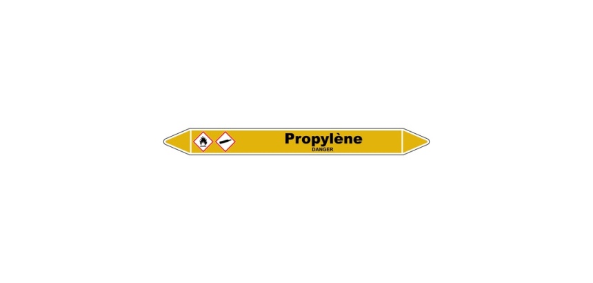 Marqueur Tuyauterie - Propylène Vinyle Laminé - NFX 08-105