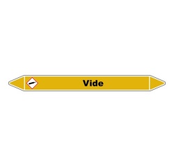 Marqueur tuyauterie - Vide - vinyle laminé - NFX 08-105
