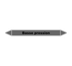 Marqueur tuyauterie - Basse pression - Vinyle laminé - NFX 08-105