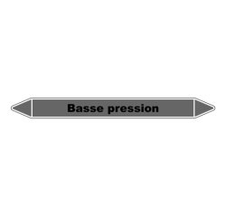 Marqueur tuyauterie Basse pression – Vinyle NF X 08-105