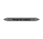 Marqueur tuyauterie Purge vapeur – Vinyle NF X 08-105