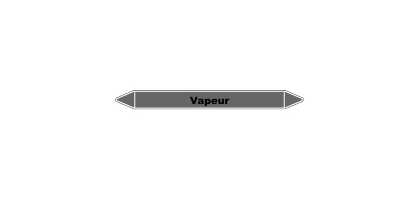 Marqueur Tuyauterie - Vapeur - Vinyle Laminé NFX 08-105