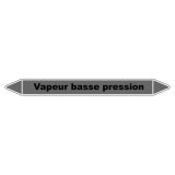 Marqueur Tuyaux - Vapeur basse pression - Vinyle Laminé 150 x 12 mm