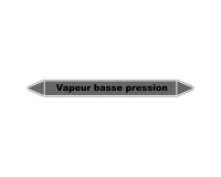 Marqueur Tuyaux - Vapeur basse pression - Vinyle Laminé 150 x 12 mm