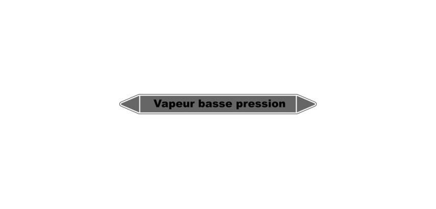 Marqueur tuyauterie Vapeur basse pression – Vinyle laminé