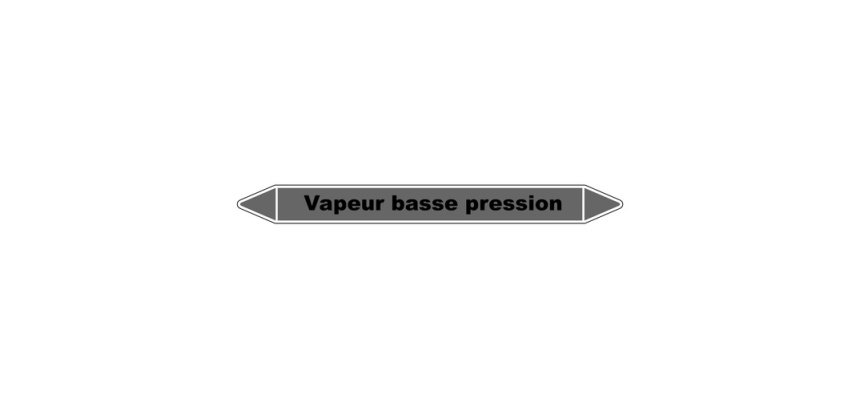 Marqueur Tuyaux - Vapeur basse pression - Vinyle Laminé
