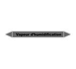 Marqueur Tuyauterie - Vapeur Humidification - Vinyle Laminé