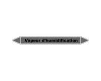 Marqueur Tuyauterie - Vapeur Humidification - Vinyle Laminé 150 x 12 mm