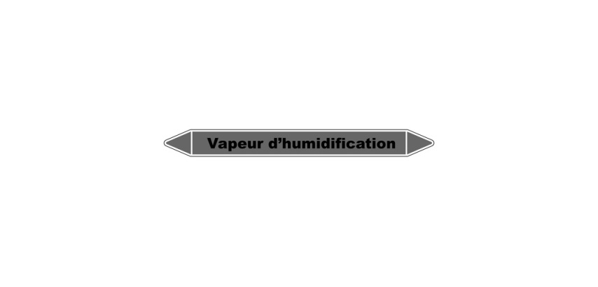 Marqueur tuyauterie Vapeur humidification – Vinyle laminé