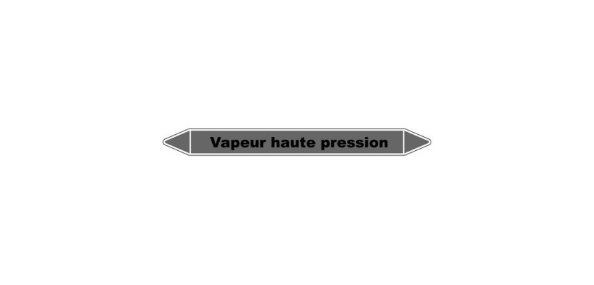 Marqueur tuyauterie Vapeur haute pression – Vinyle laminé