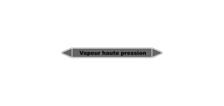 Marqueur tuyauterie - Vapeur haute pression - Vinyle laminé