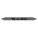 Marqueur tuyauterie - Vapeur saturée - Vinyle laminé - NFX 08-105 150 x 12 mm